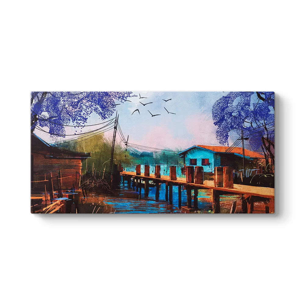 Limanda Balıkçı Barakaları Tablosu - Model 5